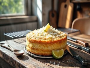 Bolo de Tapioca Low Carb com Coco e Limão