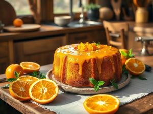 Bolo de Laranja com Casca Low Carb