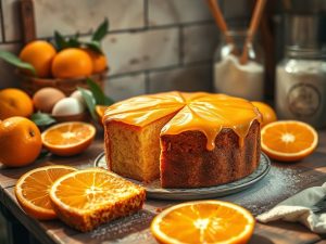 Bolo de Laranja com Casca Low Carb