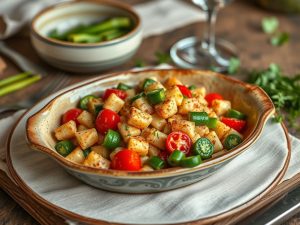 Macarrão de Grão de Bico com Legumes e Ervas