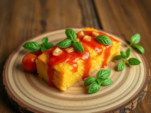 Macarrão de Grão de Bico com Molho de Tomate e Manjericão